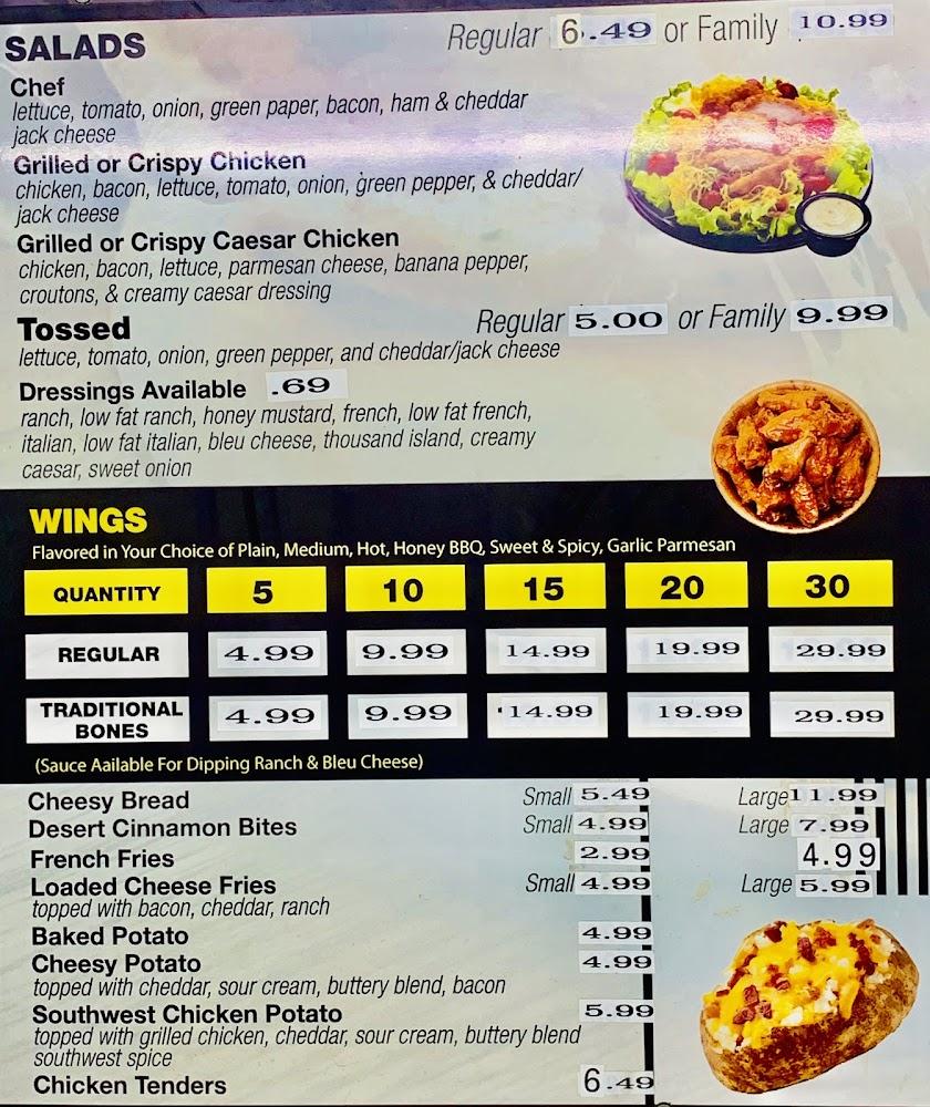 SUGGS CREEK PIZZA Menu image 2